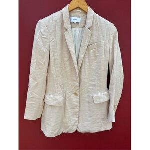 Reiss Shimmery Champagne Madoc Blazer